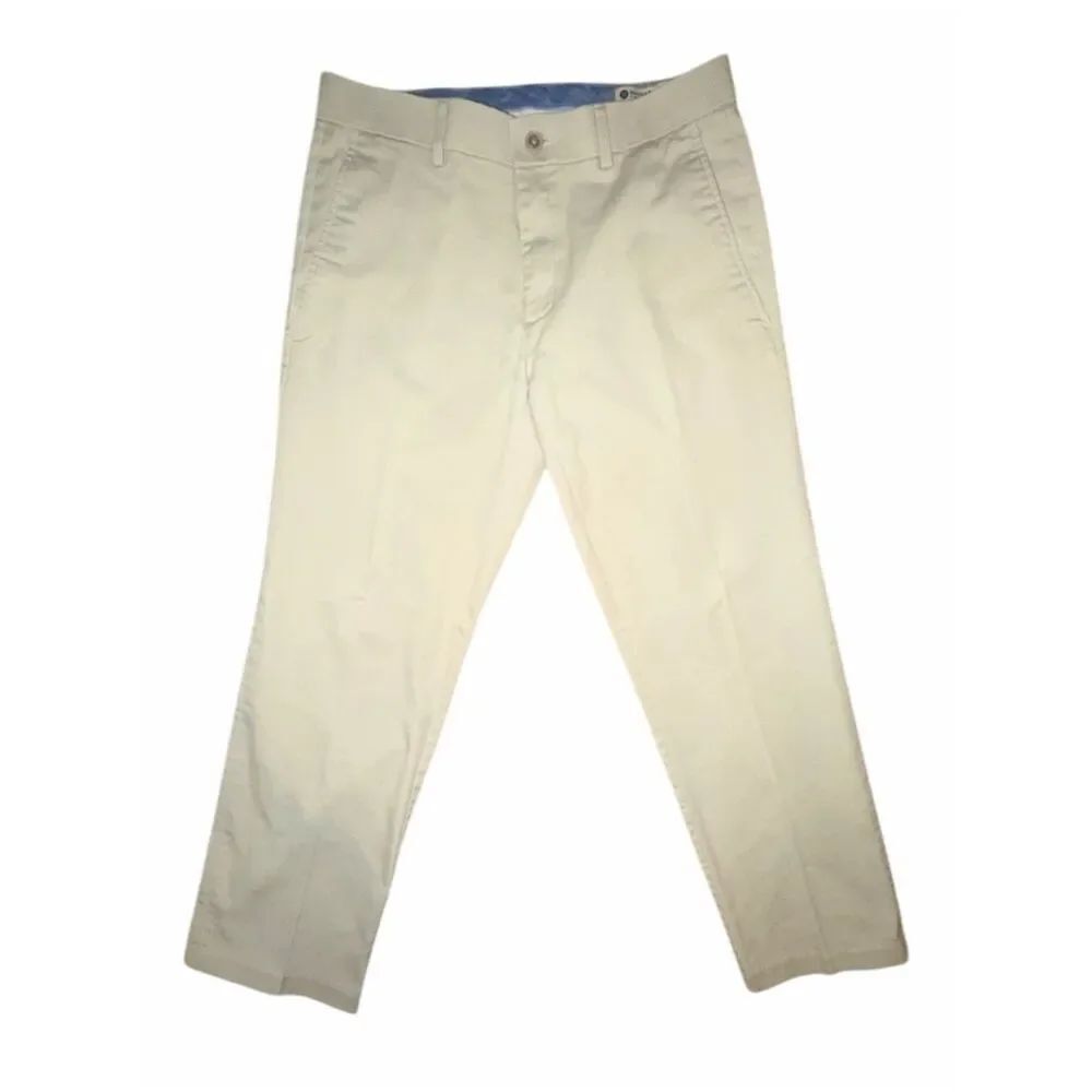 Haggar Men's Classic Khaki Pants 32x30 (Actual 30x28.5) Straight Fit Beige EUC